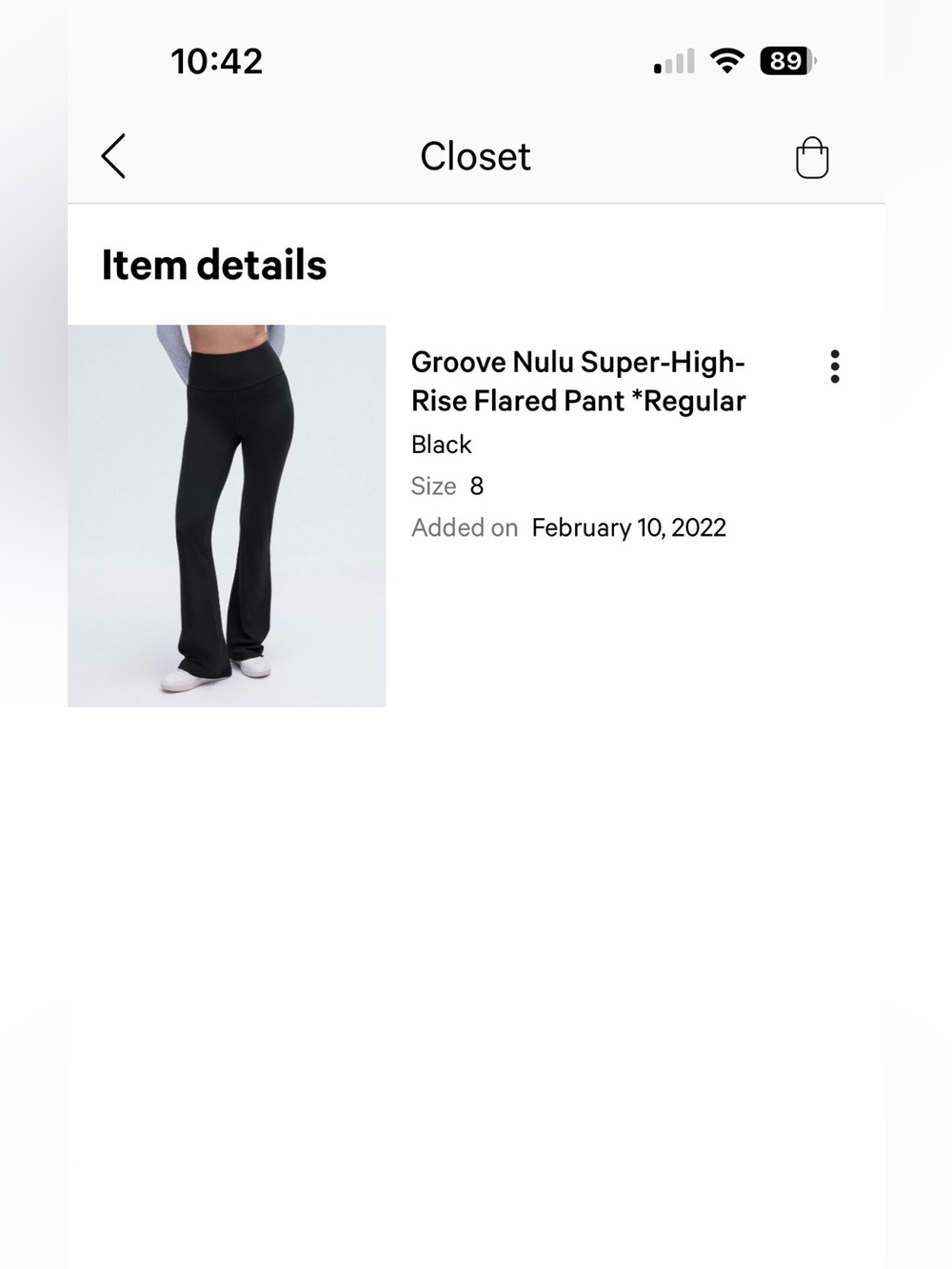 lululemon athletica Black Groove Nulu Super-High-Rise Flared Pants